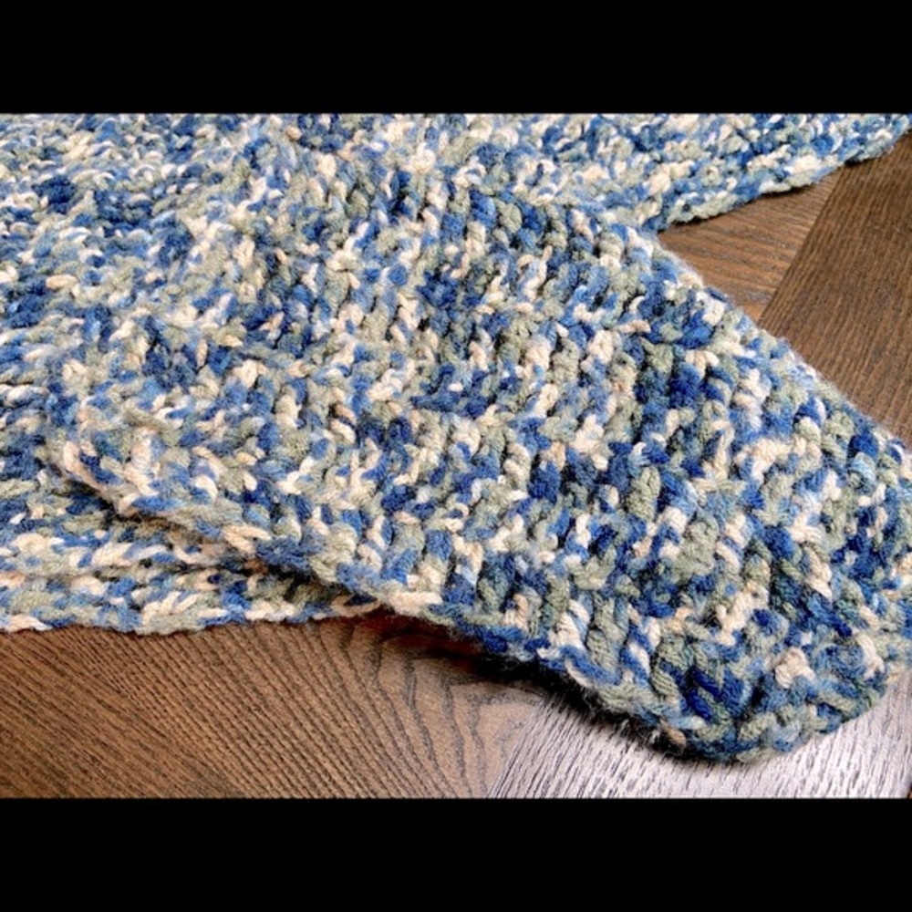 Handmade Crochet Scarves Scarf Long Wrap Large Scarf Multi Colour Winter Fall - Picture 10 of 10